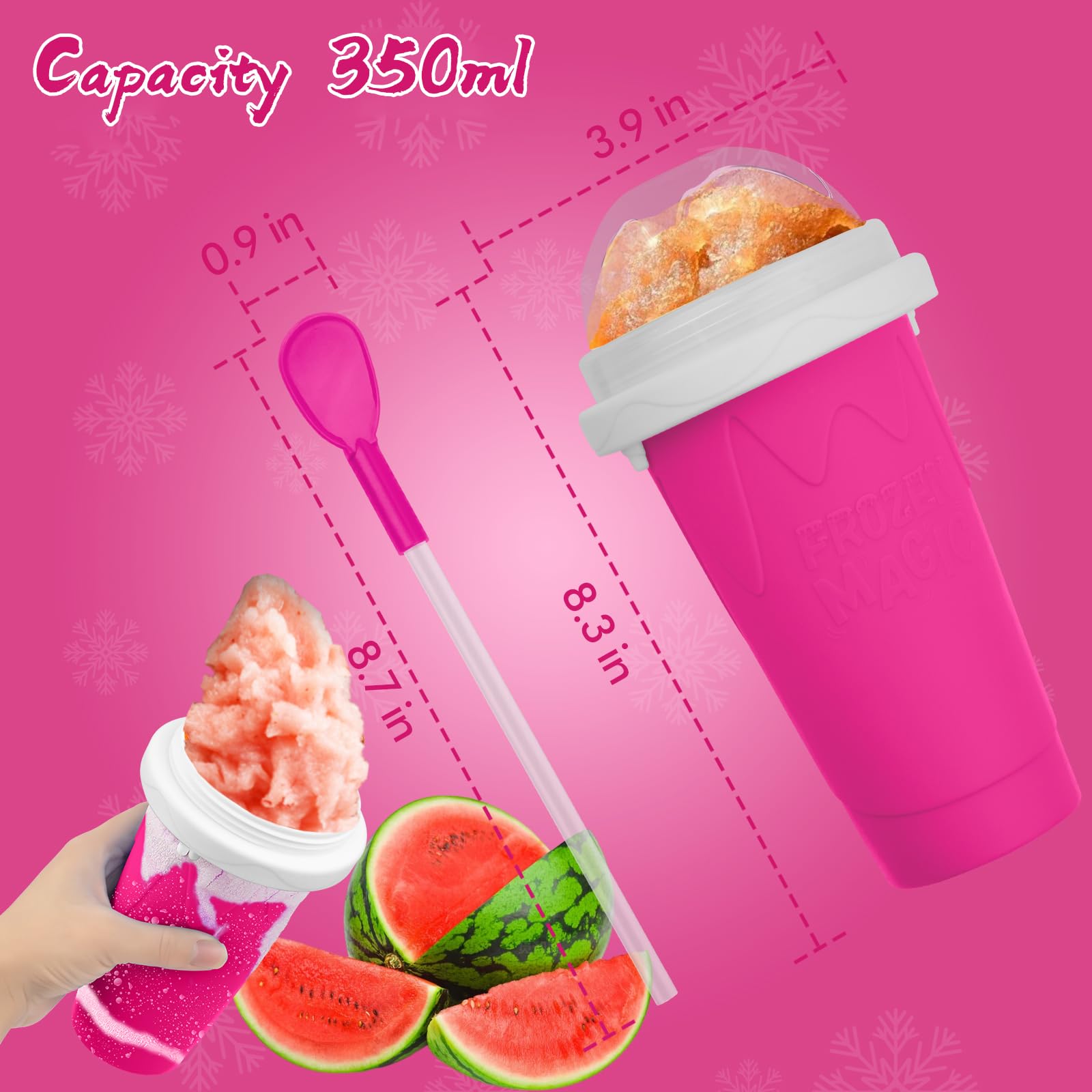 Fopudy Copas para bebidas congeladas, portátil, ideal para viaje.