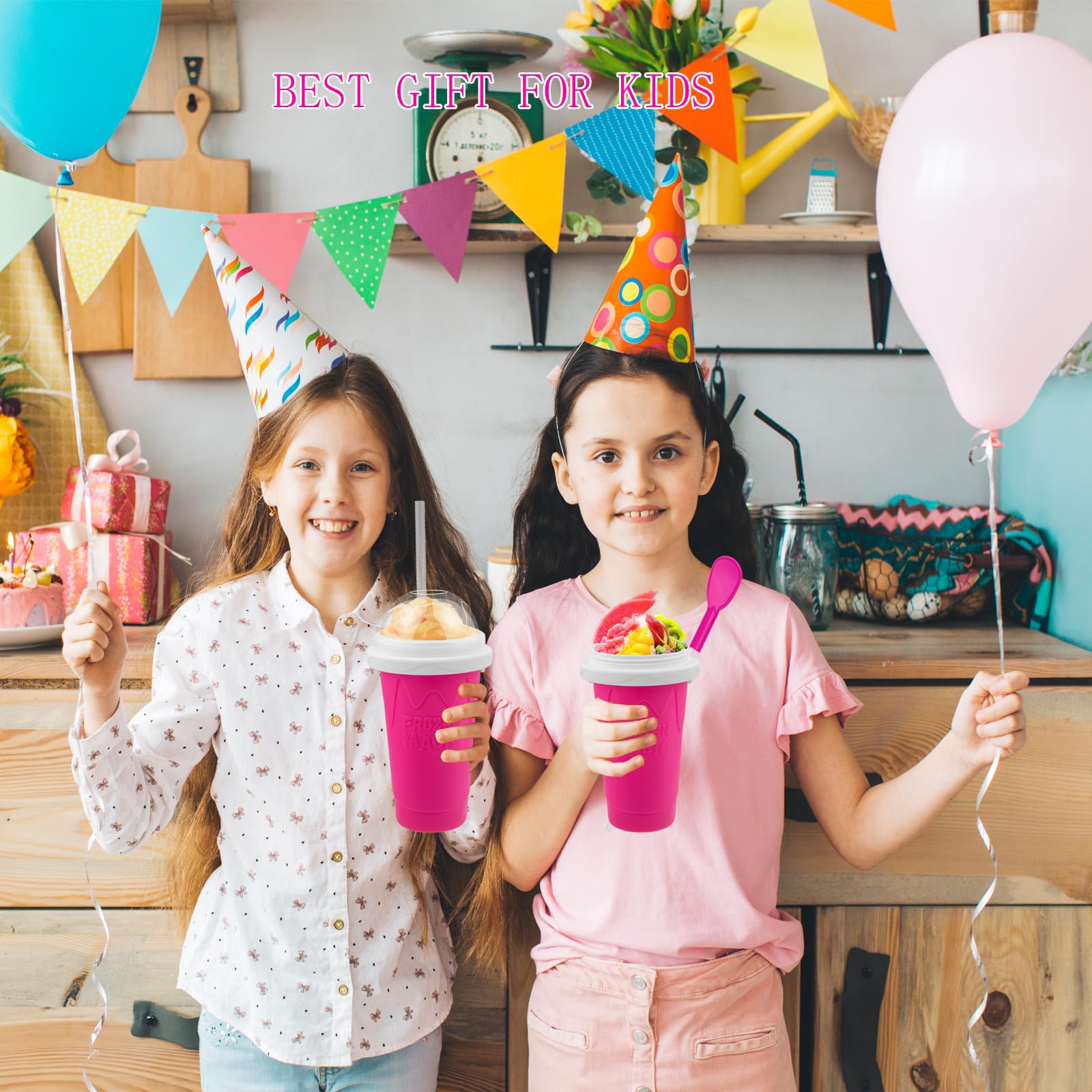 Fopudy Copas para bebidas congeladas, regalo práctico para amigos y familia.