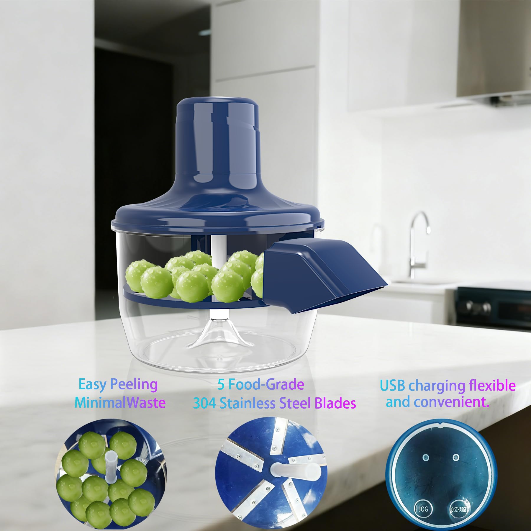 Desgranador de ajo Fopudy para uso rápido en recetas.