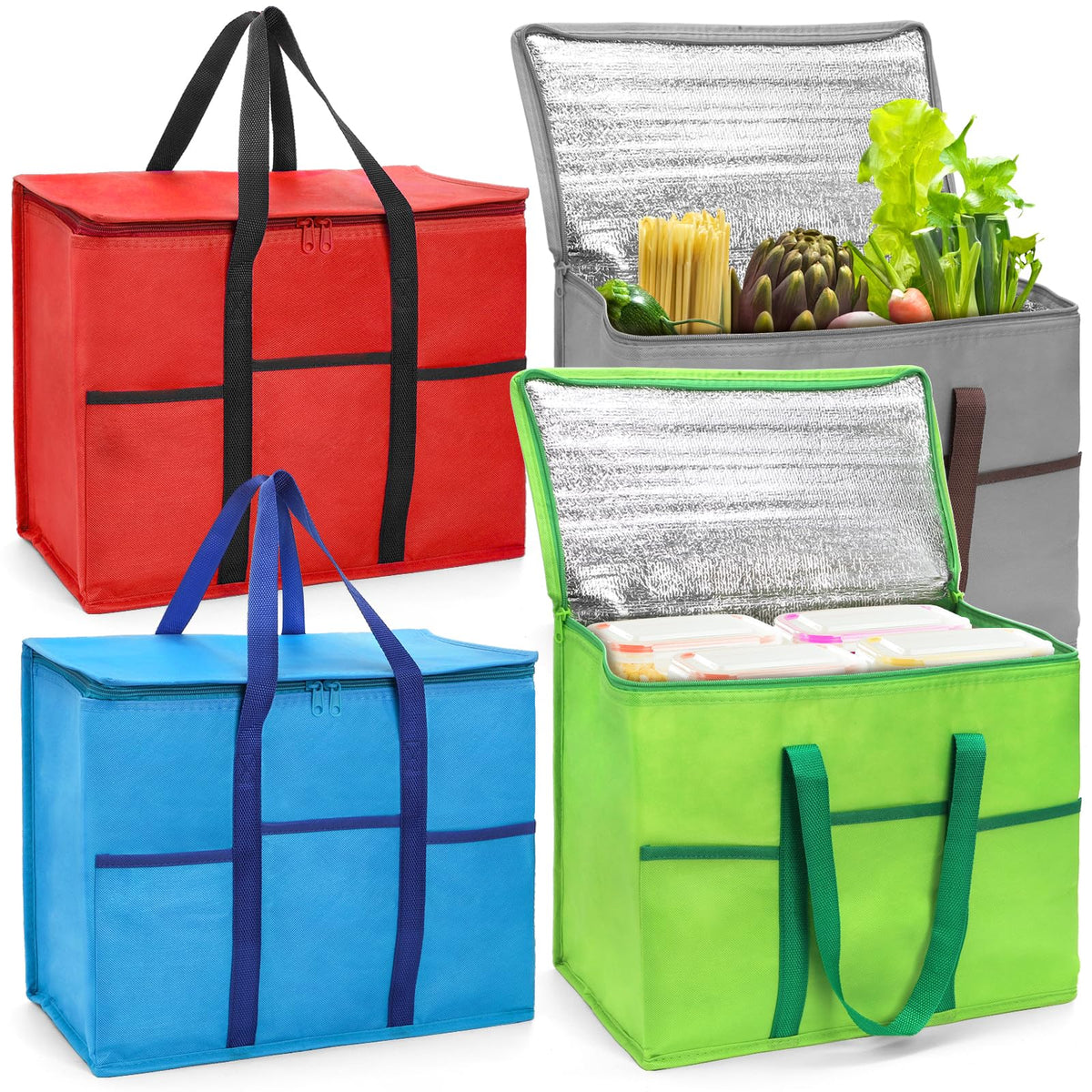Foraineam: bolsa aislada cuatro-unidades para mantener alimentos a temperatura adecuada.