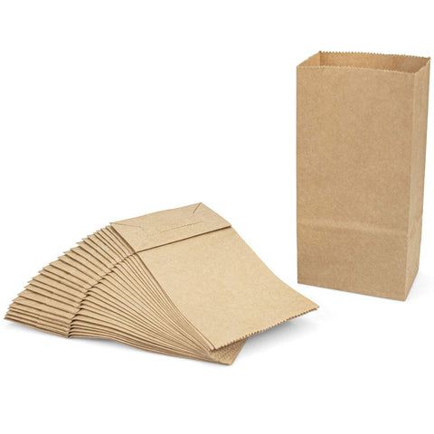 Bolsas Foraineam mini Kraft de base plana, opción práctica para presentar regalos pequeños