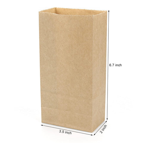 Bolsas Foraineam mini Kraft para galletas, ideales para empaquetar dulces con seguridad