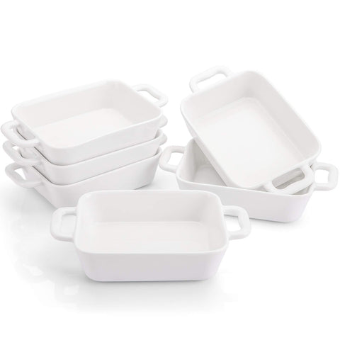 Foraineam porcelana blanca duradera, apta para horno y lavavajillas para mayor comodidad.