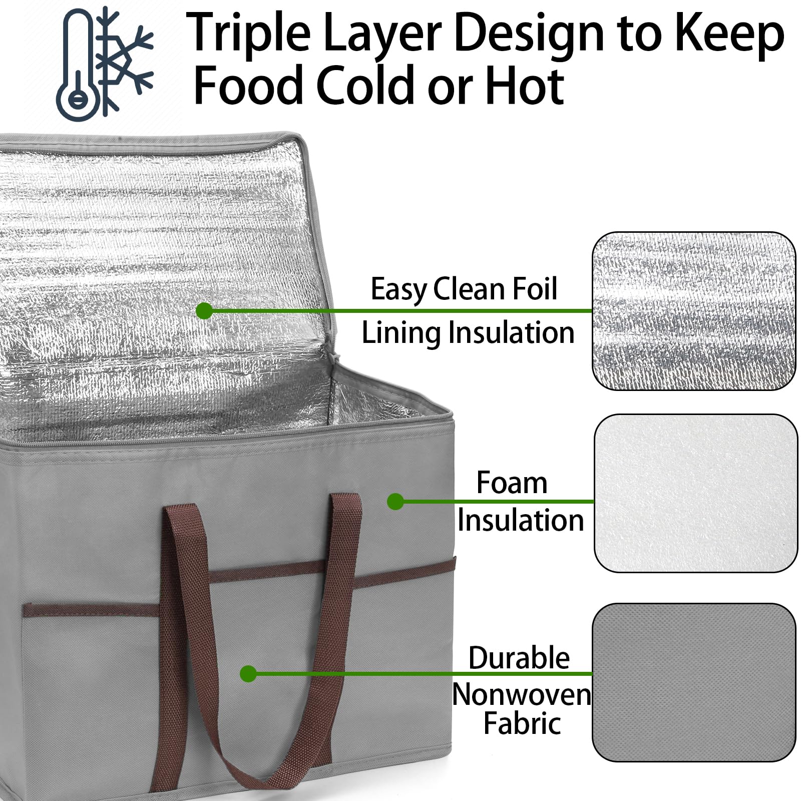 Foraineam: tapa con cremallera para un cierre seguro y práctico.