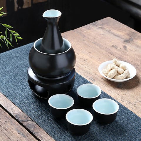 Foraineam tazas de sake cerámicas, porciones compactas para servicio