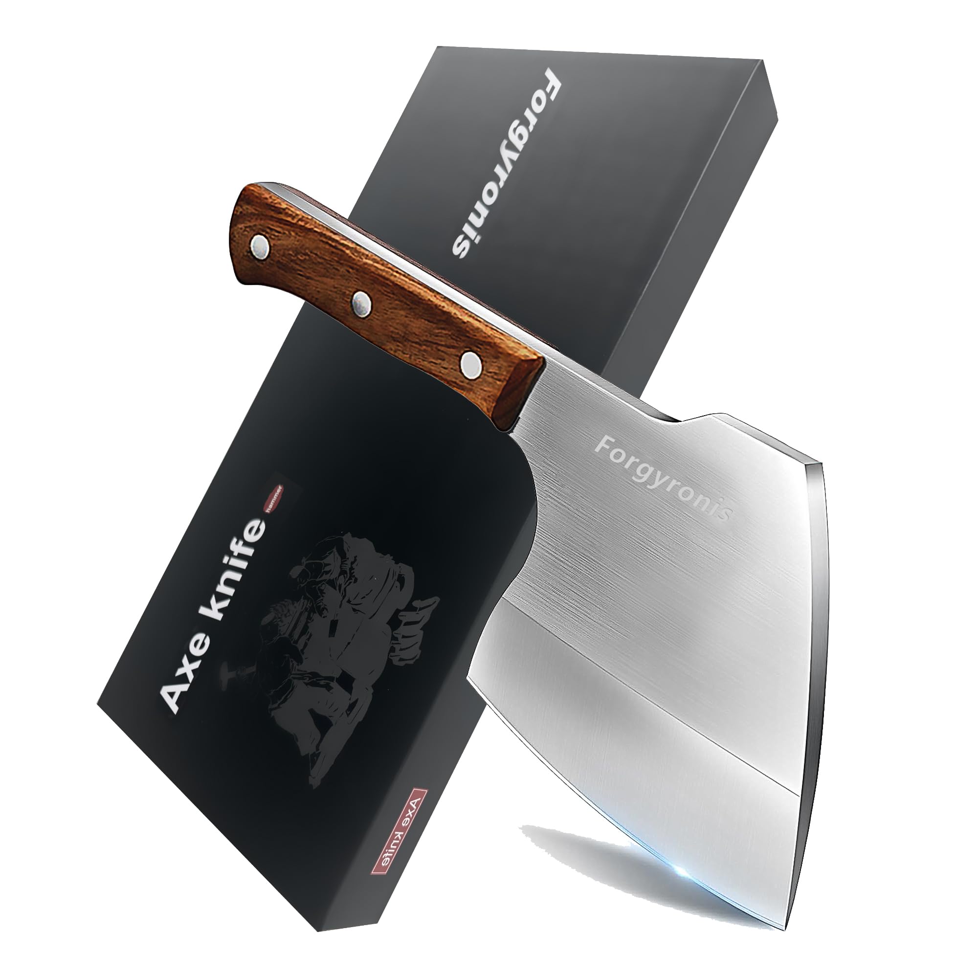 Forgyronis cuchillo deshuesador con diseño de hacha para cortes precisos