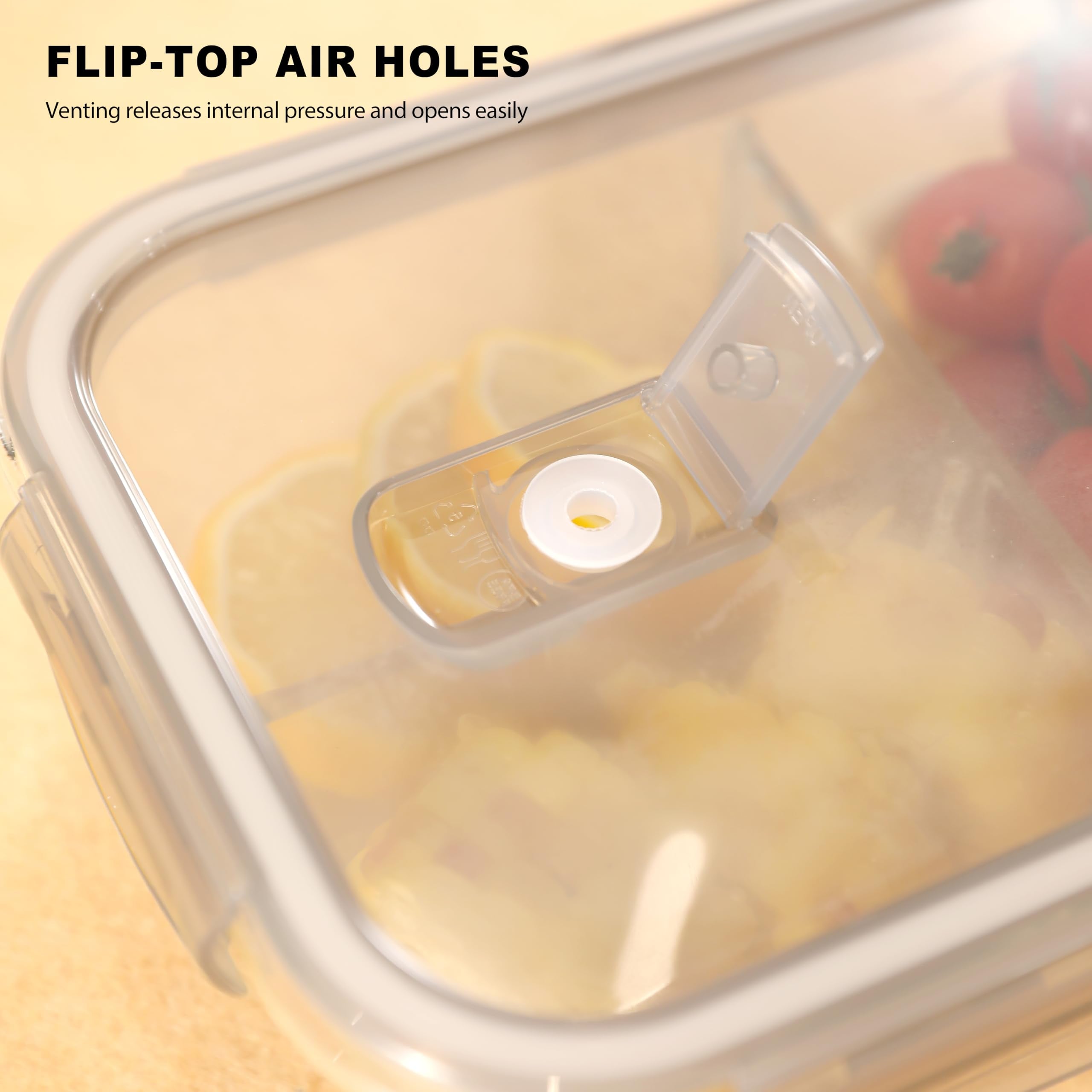 Forhaodejia apto para microondas y refrigerador sin tapas