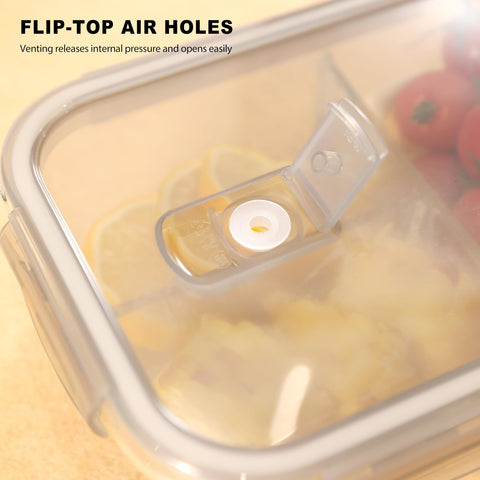 Forhaodejia apto para microondas y refrigerador sin tapas