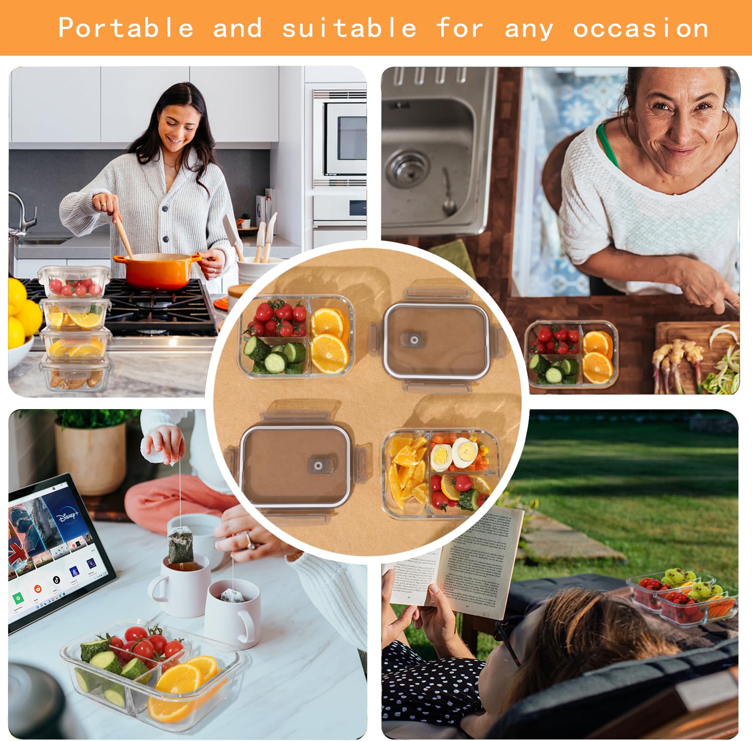Forhaodejia gestión de porciones y preparación de comidas al alcance
