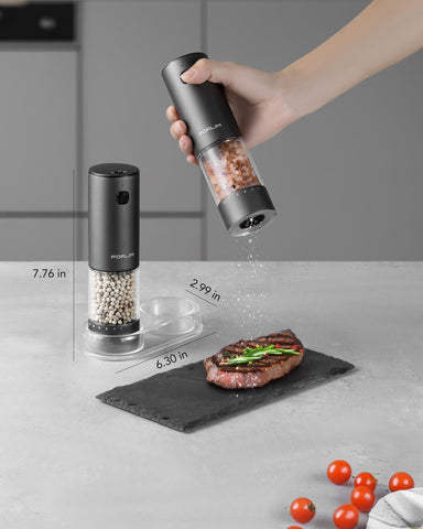 FORLIM molinillo con diseño ergonómico de aluminio para la mesa.