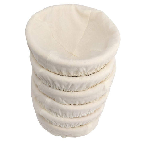 Canasta FORSUN para pan banneton de 5 pulgadas con forma espiral y textura rústica