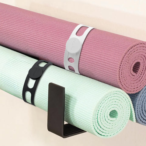 ForTidy cinta silicona estera yoga: organización compacta para entrenar sin tropiezos.