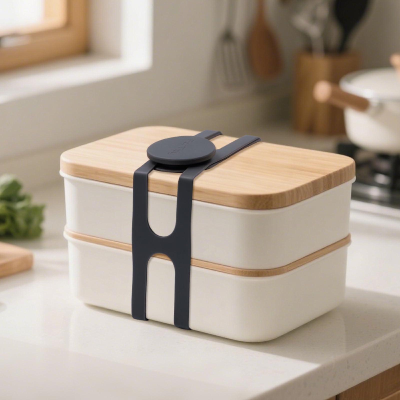 ForTidy hebilla elástica para lonchera, ordena y transporta comida con seguridad