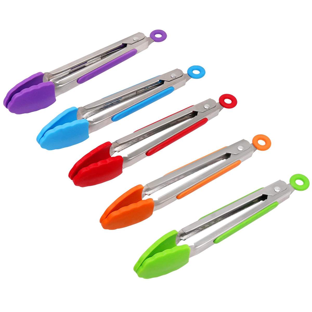 Pinzas ForTomorrow de 7 pulgadas para ensaladas, manejo preciso