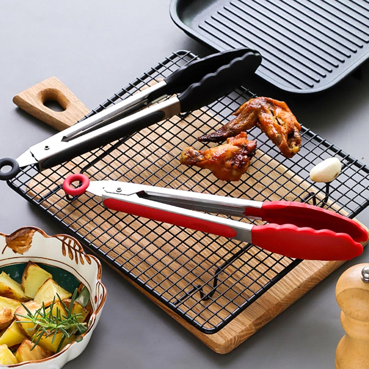 ForTomorrow juego de 5 pinzas de colores para cocina organizada