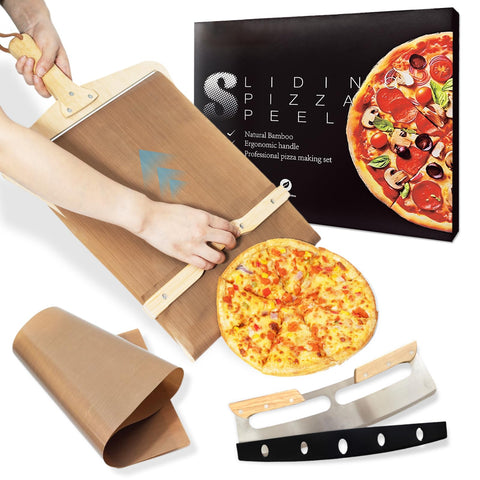 Fortune Teller pala para pizza deslizante 12 pulgadas, transferencia suave al horno