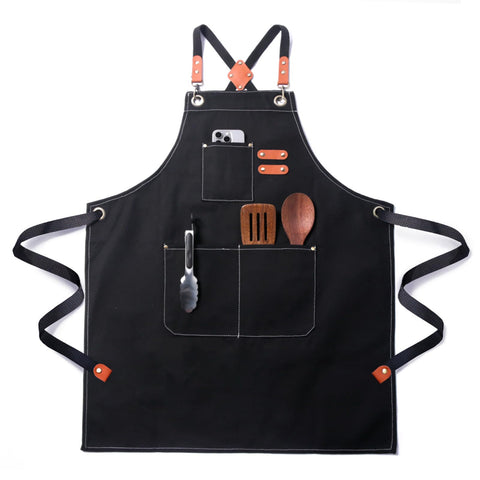 FortuWrap delantal con espalda cruzada para comodidad durante la cocina