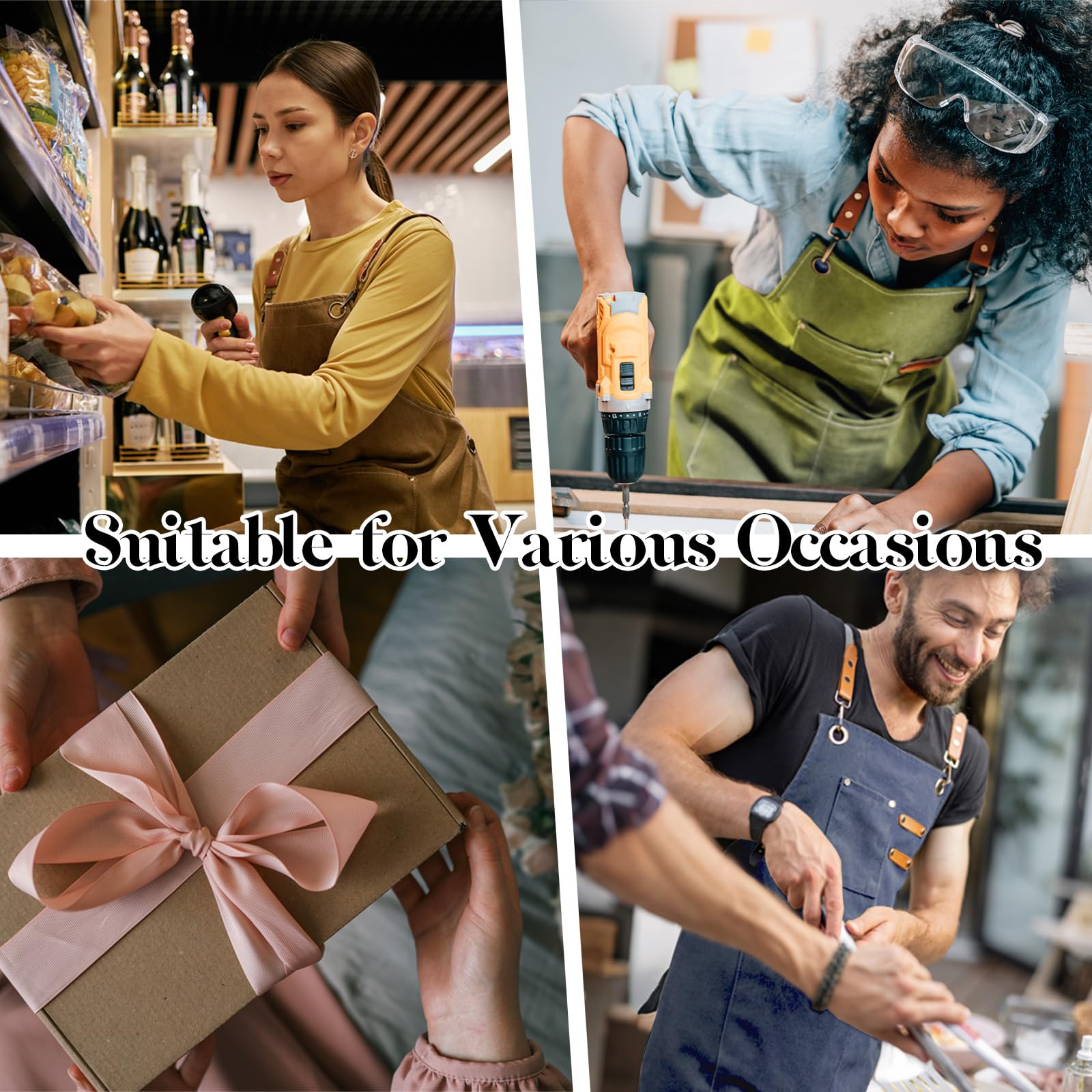 Delantal FortuWrap con múltiples bolsillos para protección y practicidad