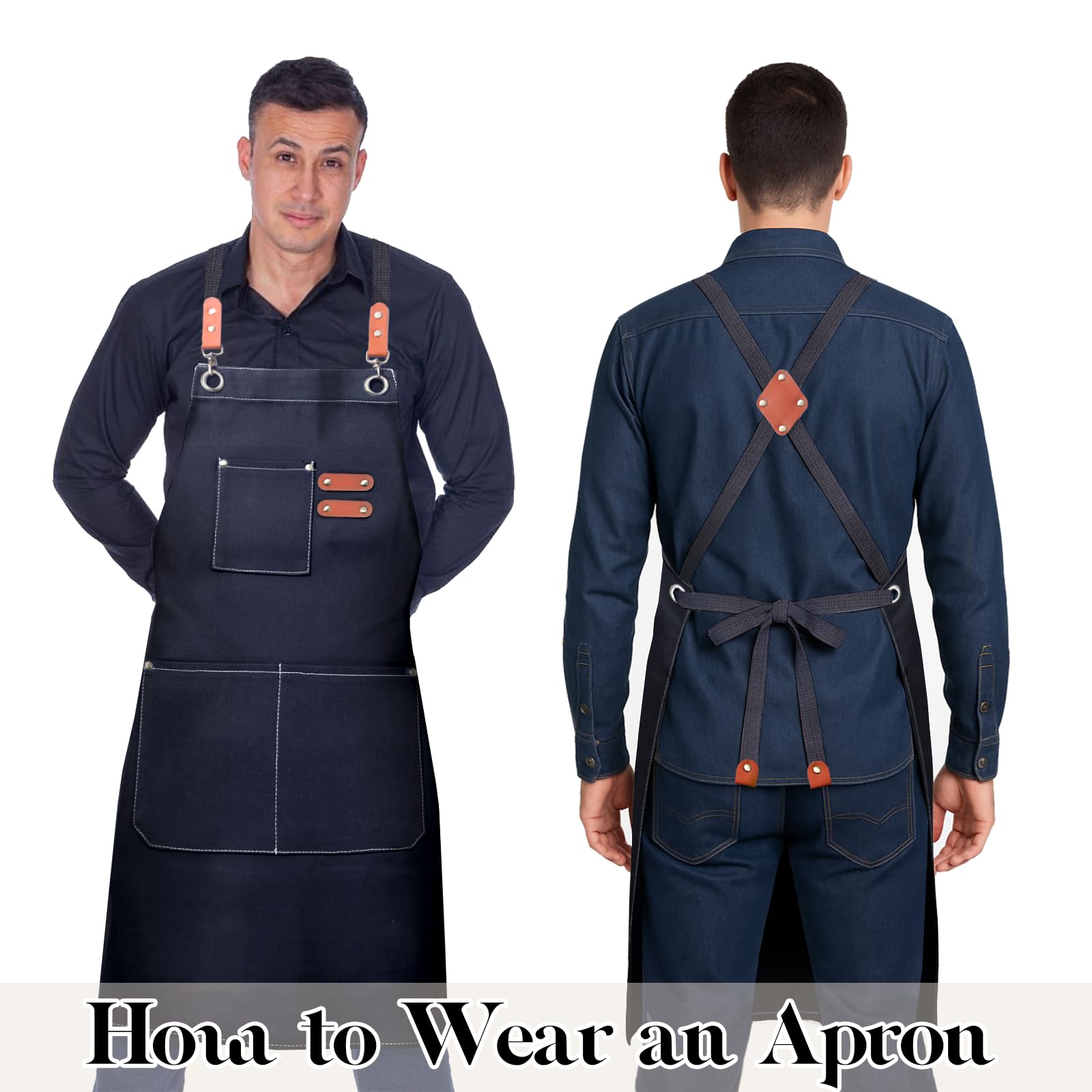 Delantal FortuWrap talla grande, diseño ergonómico para uso inclusivo