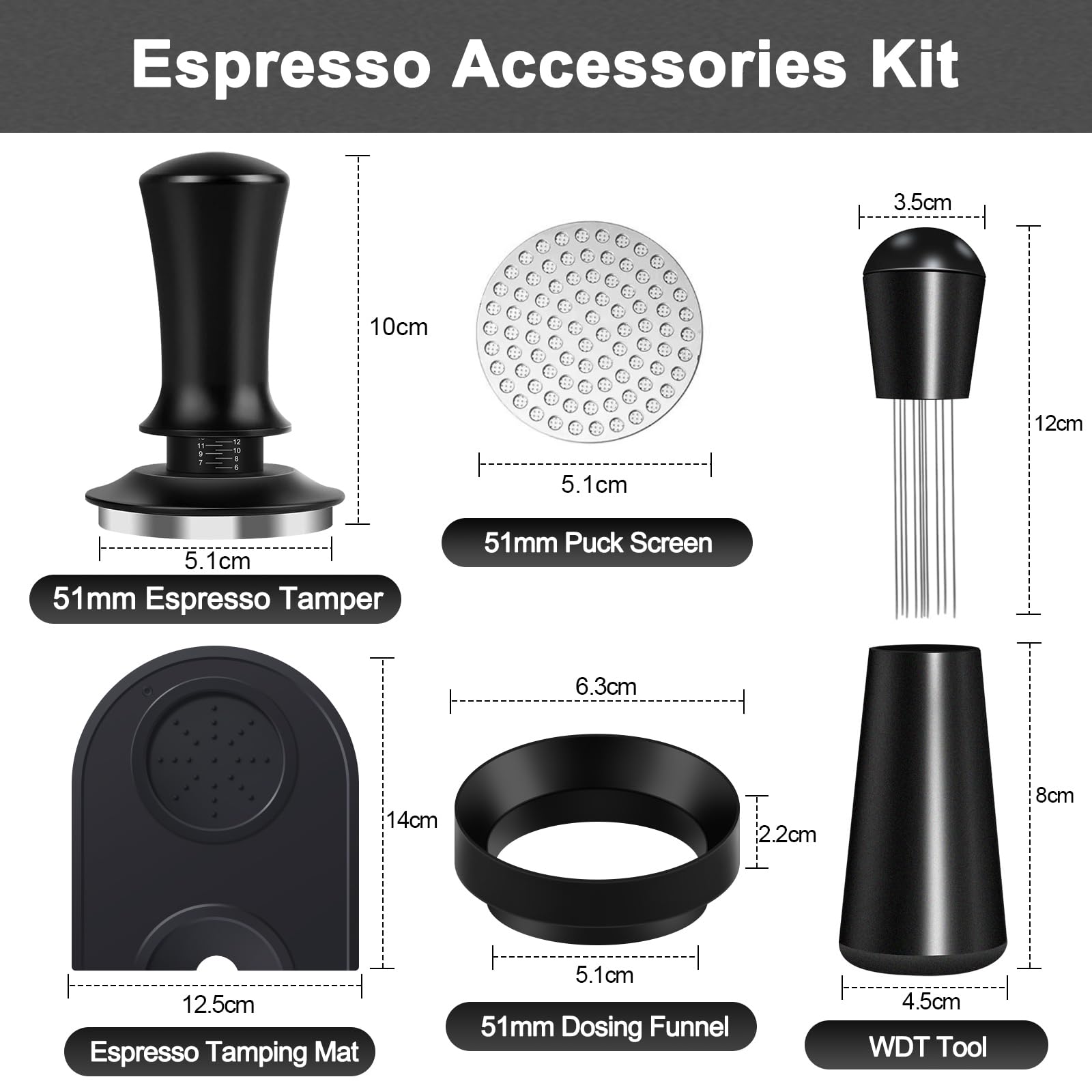 Juego de herramientas expreso 51mm de Fosinsee para preparación constante.