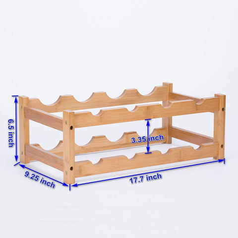 FOSTERSOURCE ensamblaje DIY incluido, montaje sencillo para un estante de vinos único.
