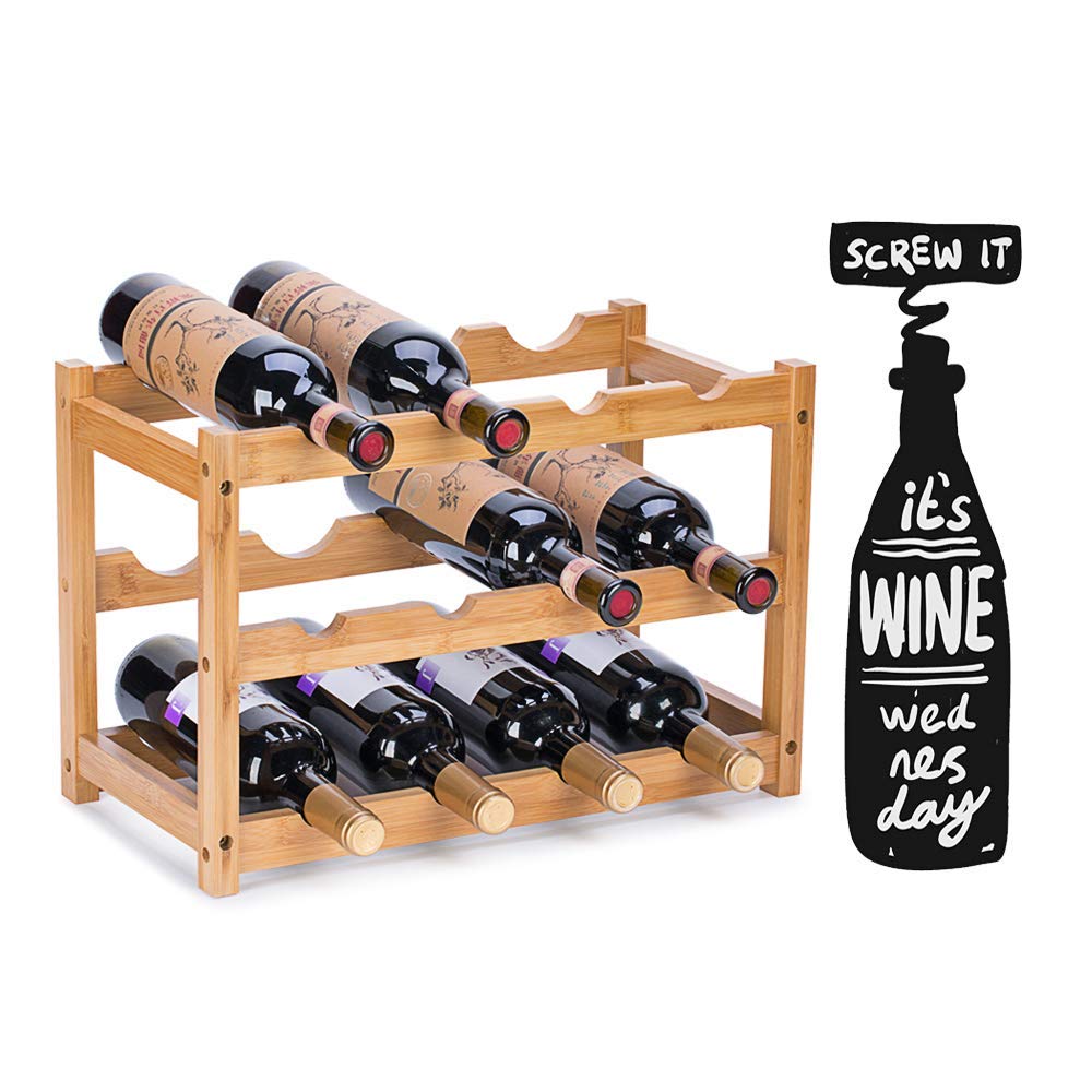 FOSTERSOURCE estante para vino, regalo práctico para amantes del vino
