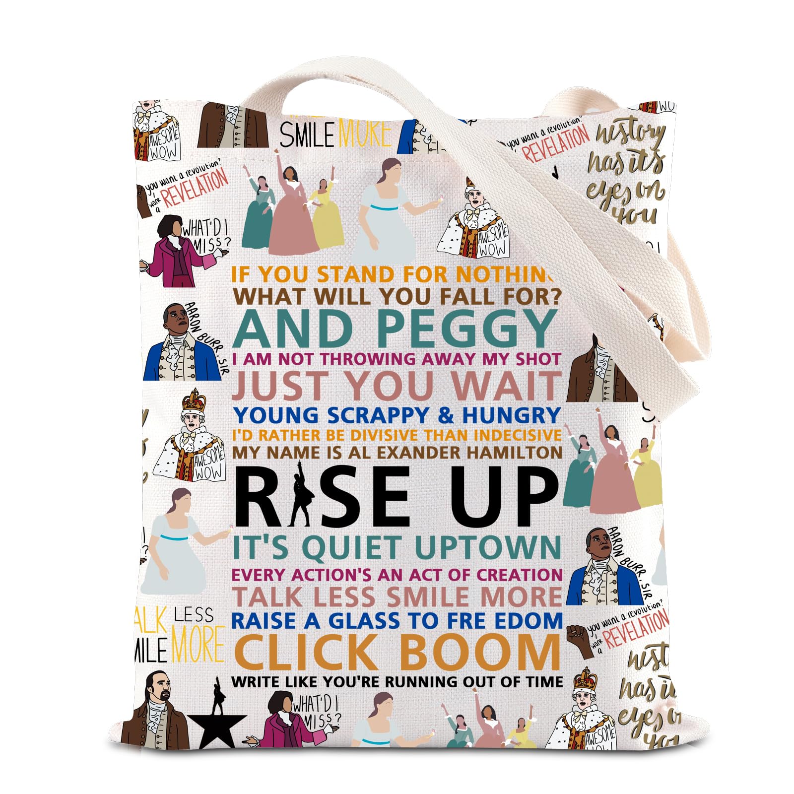 Bolsa tote FOTAP con citas de musicales para fans del teatro