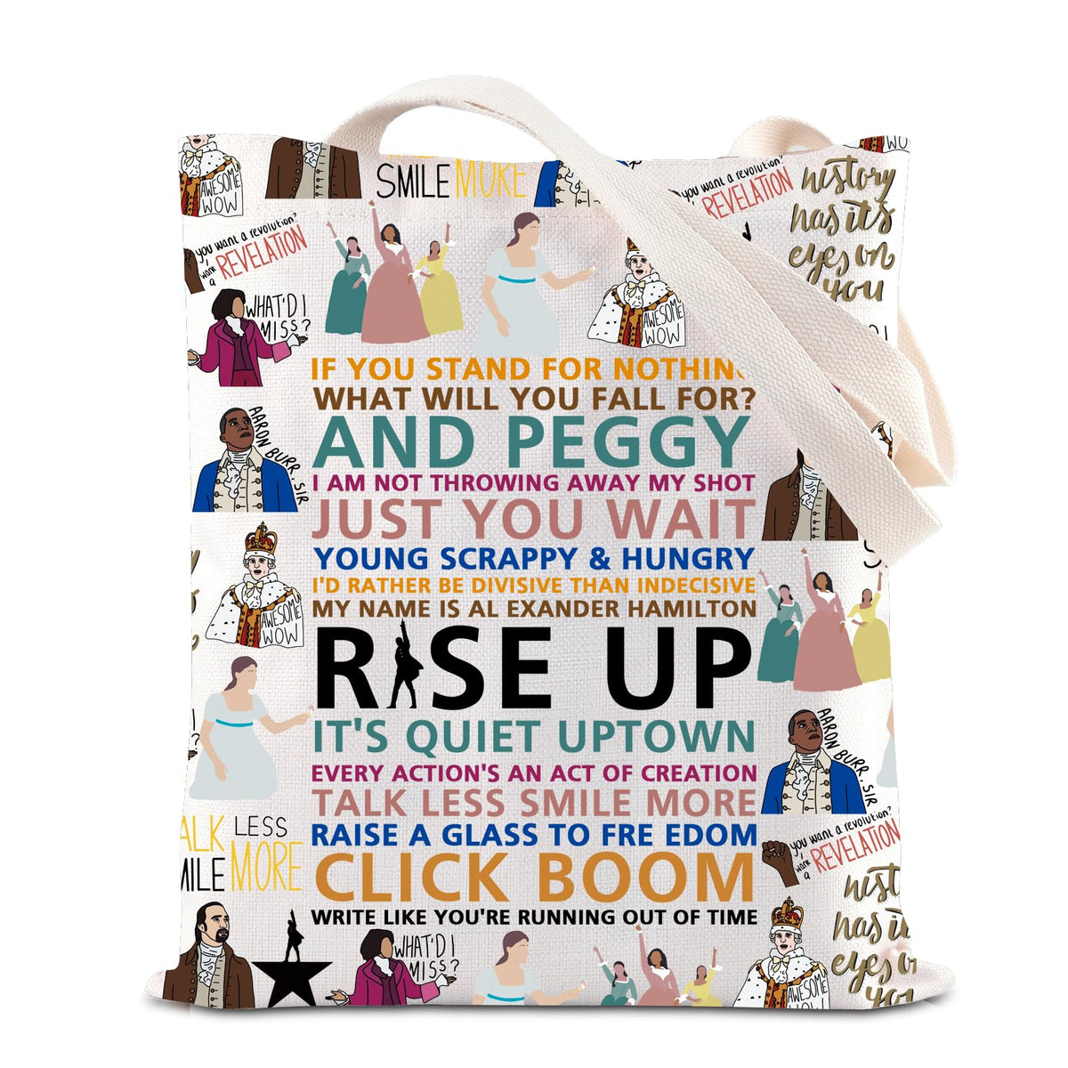 Bolsa tote FOTAP con citas de musicales para fans del teatro