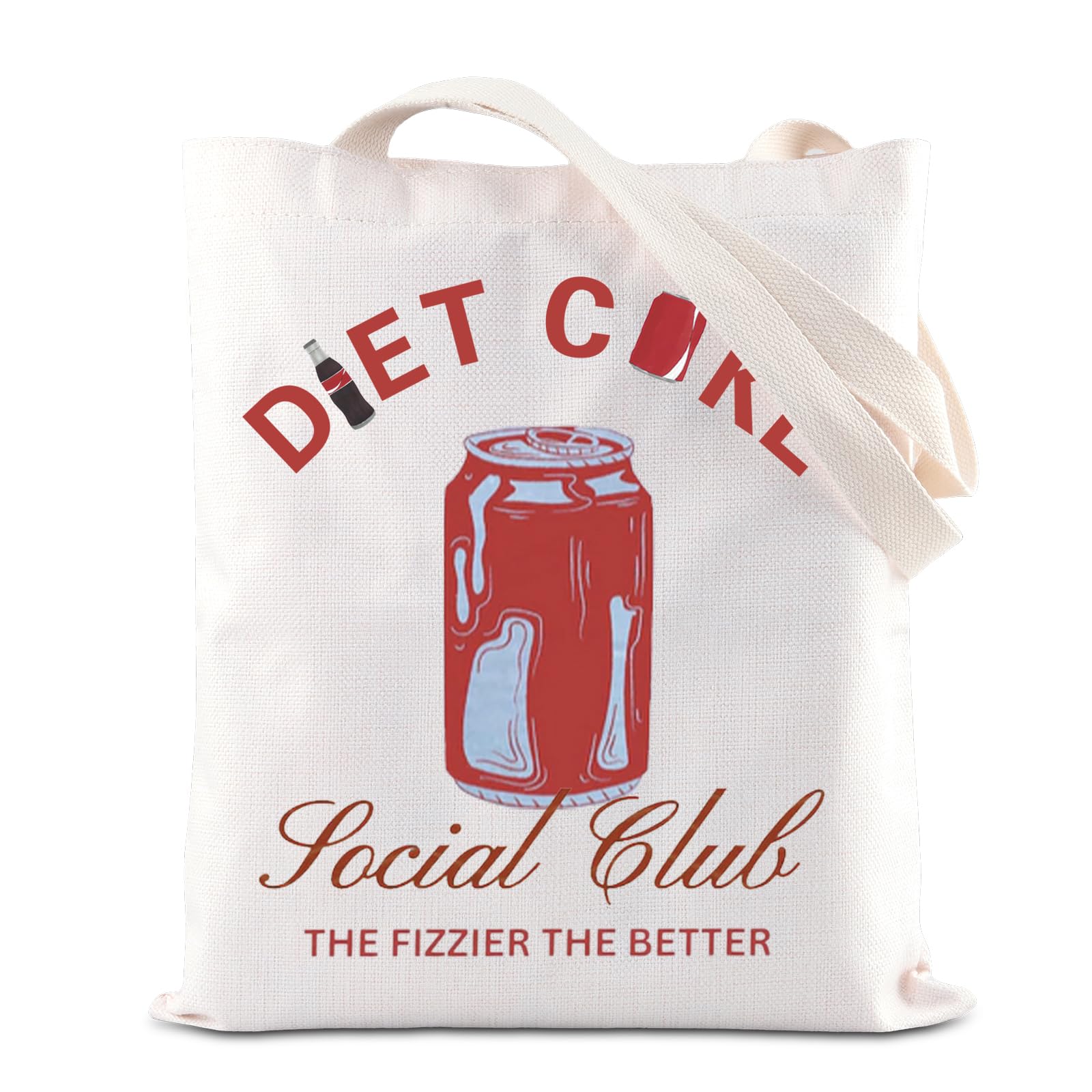FOTAP bolsa Club Social Bebida Efervescente, tote estampado para compras sostenibles.