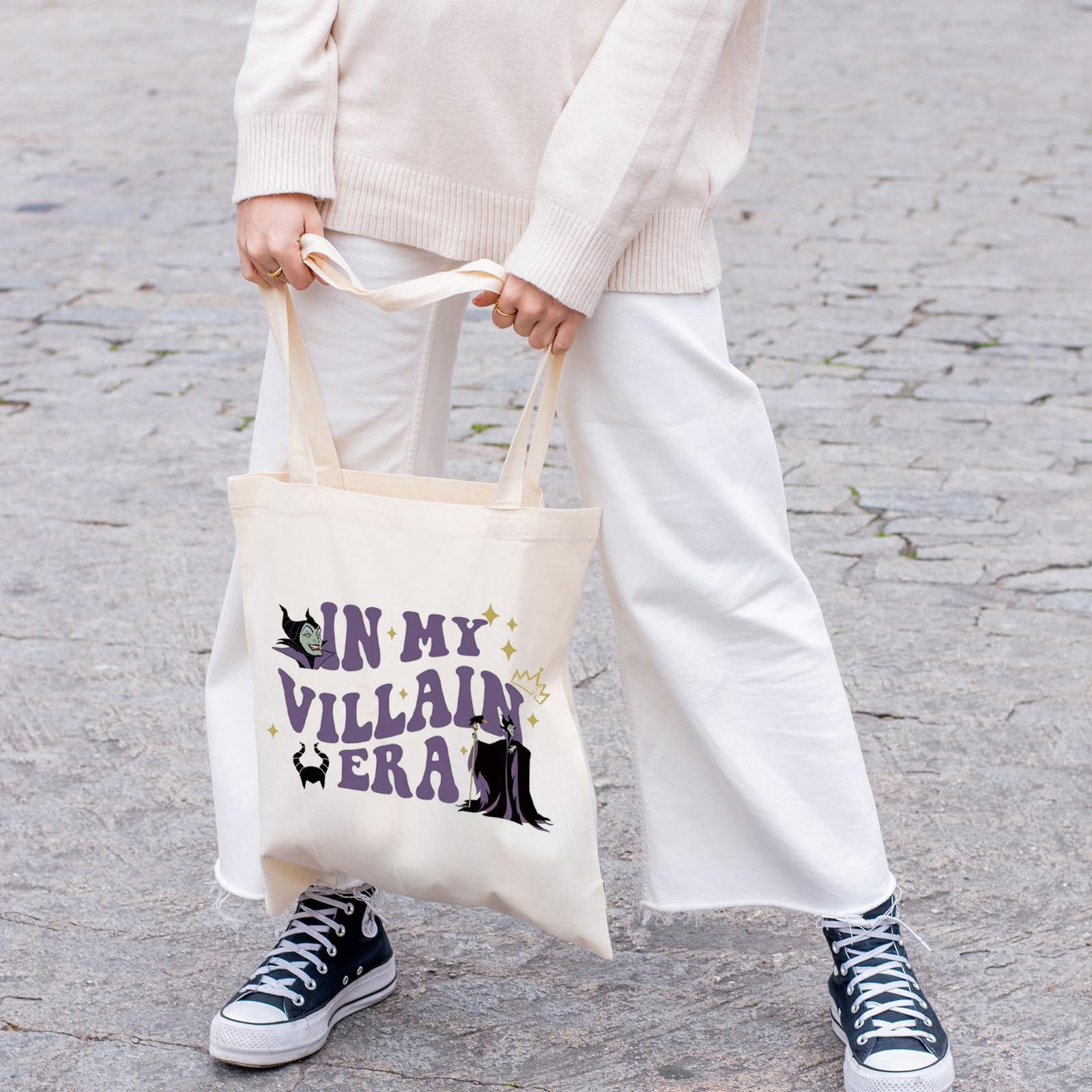 FOTAP Uso diario con estilo villano para compras, libros y cosméticos