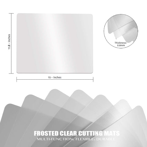 Fotouzy tabla de corte flexible de 15x12 pulgadas, ideal para preparar y transferir ingredientes.