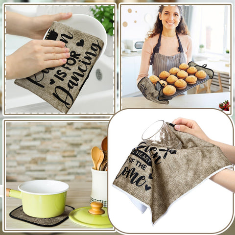 Fourluoo accesorios de cocina retro, decoración elegante para la mesa.