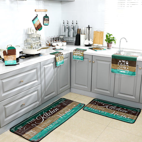 Regalo práctico Fourluoo para cocina verde: ideal para casa nueva