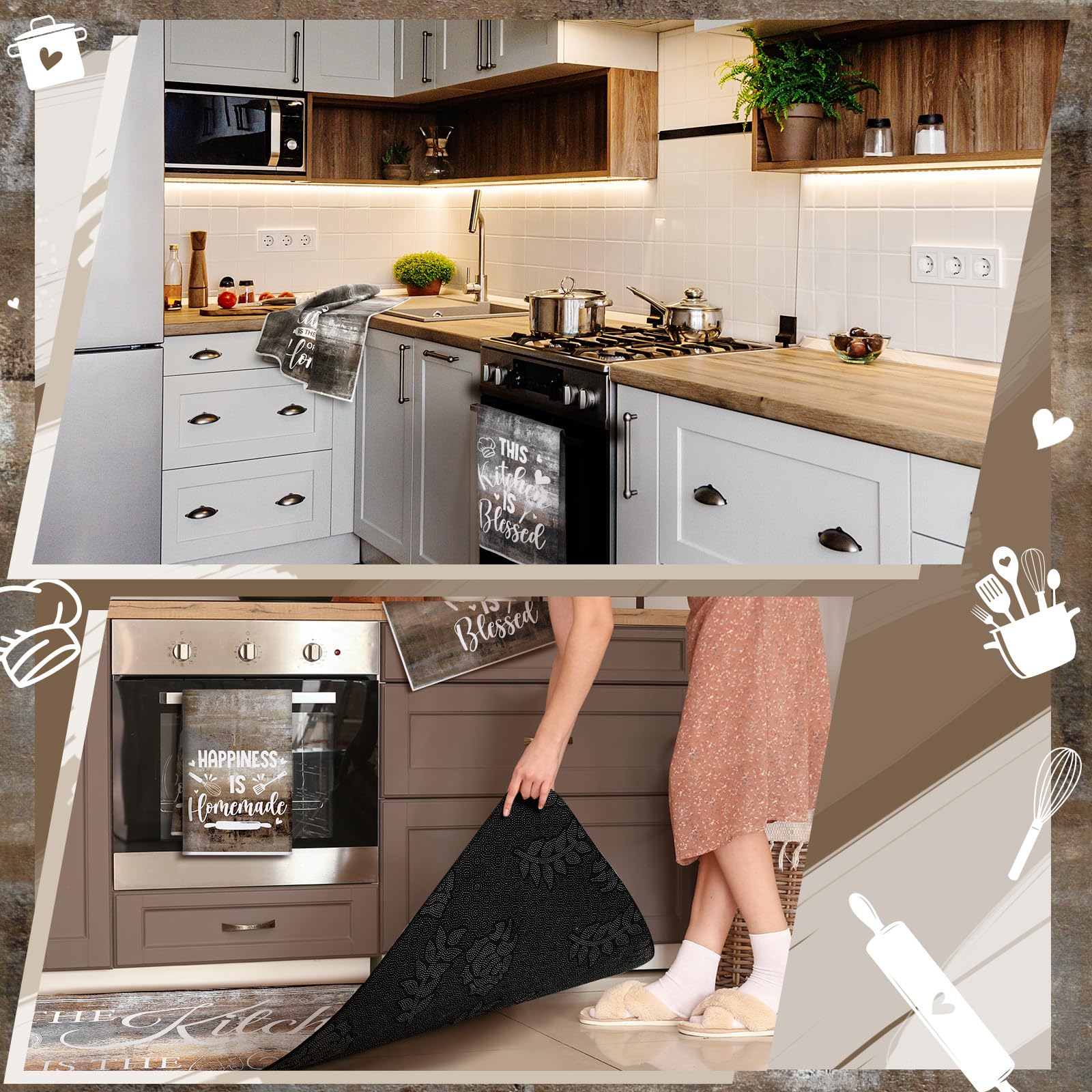 Fourluoo sujetadores para ollas: soporte práctico y decorativo en la cocina