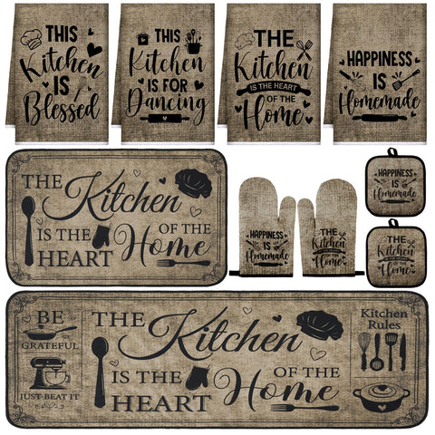 Fourluoo toallas de cocina retro con gran absorción para secar platos y manos.