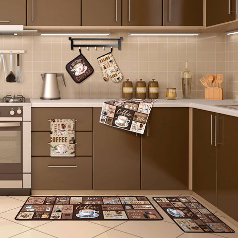 Conjunto diario Fourluoo de cocina con estilo café