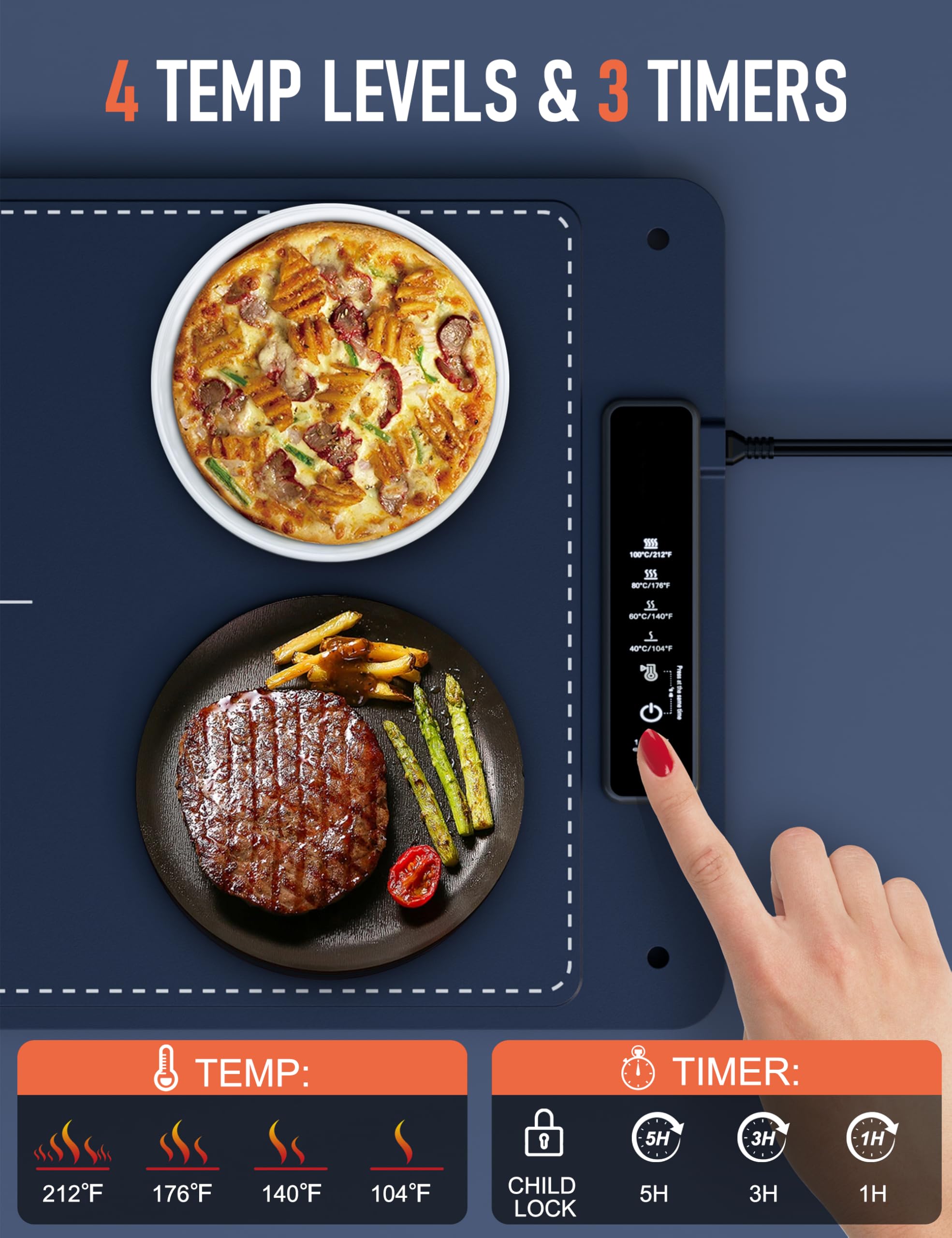 Fousixdi ideal para buffets y fiestas, mantener calor.