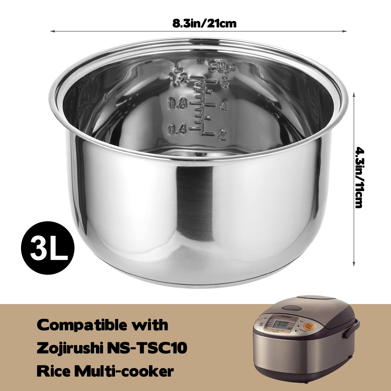 Foxtell superficie lisa facilita la limpieza tras cocinar guisos.