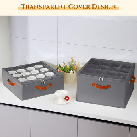 Caja Foyego con capacidad para 32 tazas, organización completa.