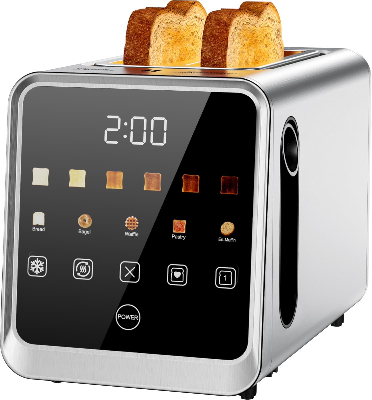 Foyoconven Toaster con pantalla color grande para selección rápida de tostado