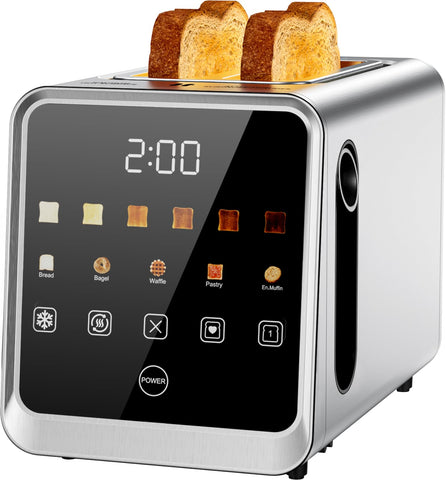 Foyoconven Toaster con pantalla color grande para selección rápida de tostado