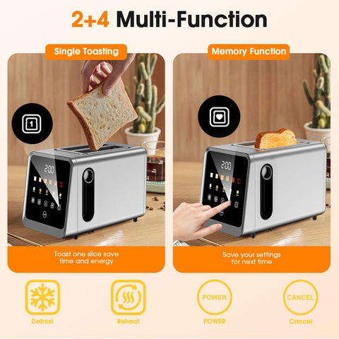Foyoconven Toaster: modo de una rebanada para eficiencia