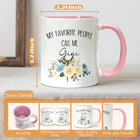 Detalle esmaltado y acabado suave realzan la apariencia de la taza Gigi