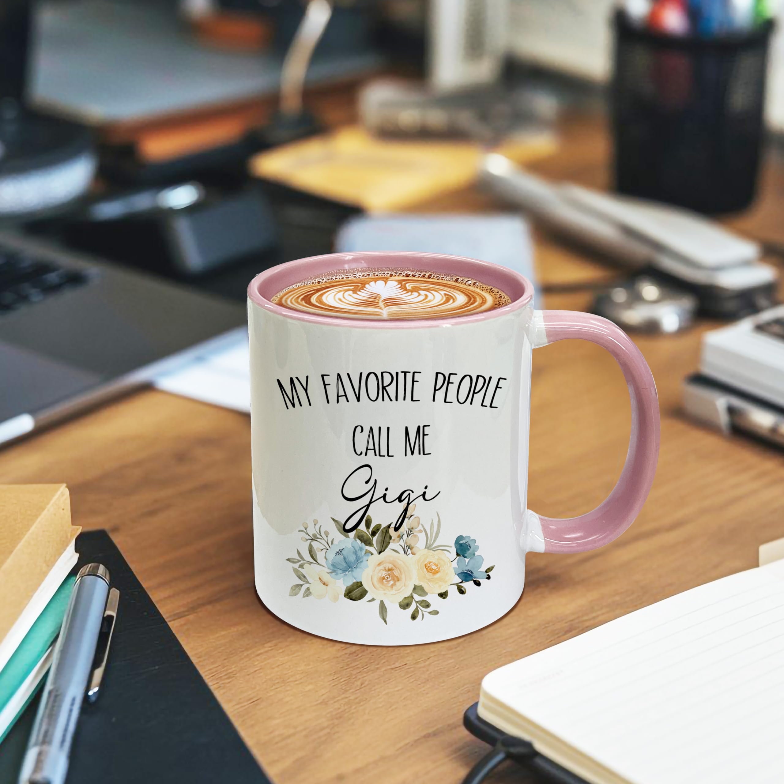 Regalo perfecto para abuelas: taza rosa Gigi de Foyoulame para momentos especiales