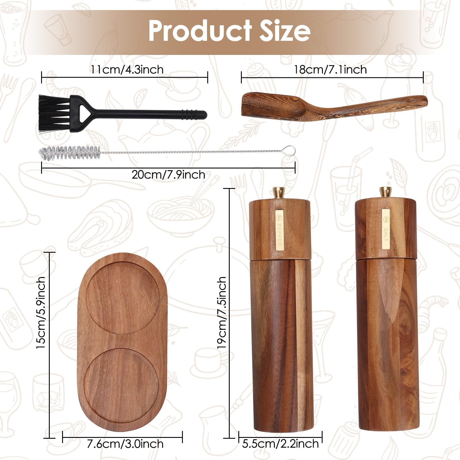 Molinillos Foyucool multiuso, ideales para cocina, camping y picnic
