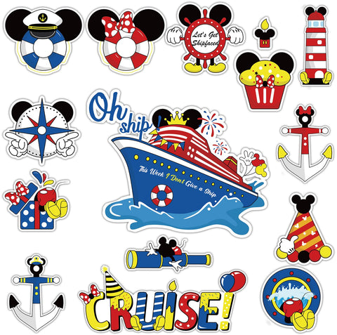 Imán Fprl ratón para puerta de crucero, decoración duradera y colorida.