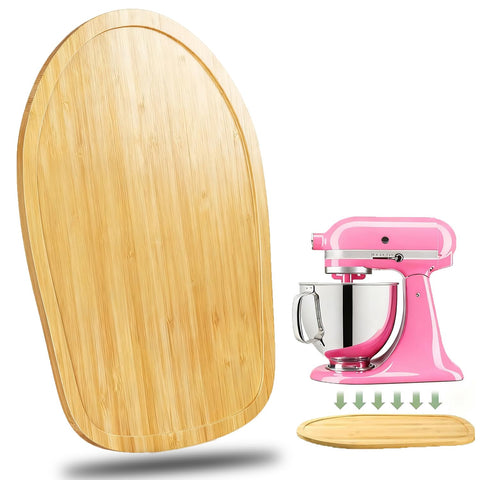 Fracijuy deslizador de bambú para KitchenAid 4.5–5 cuartos, facilita mover la batidora.
