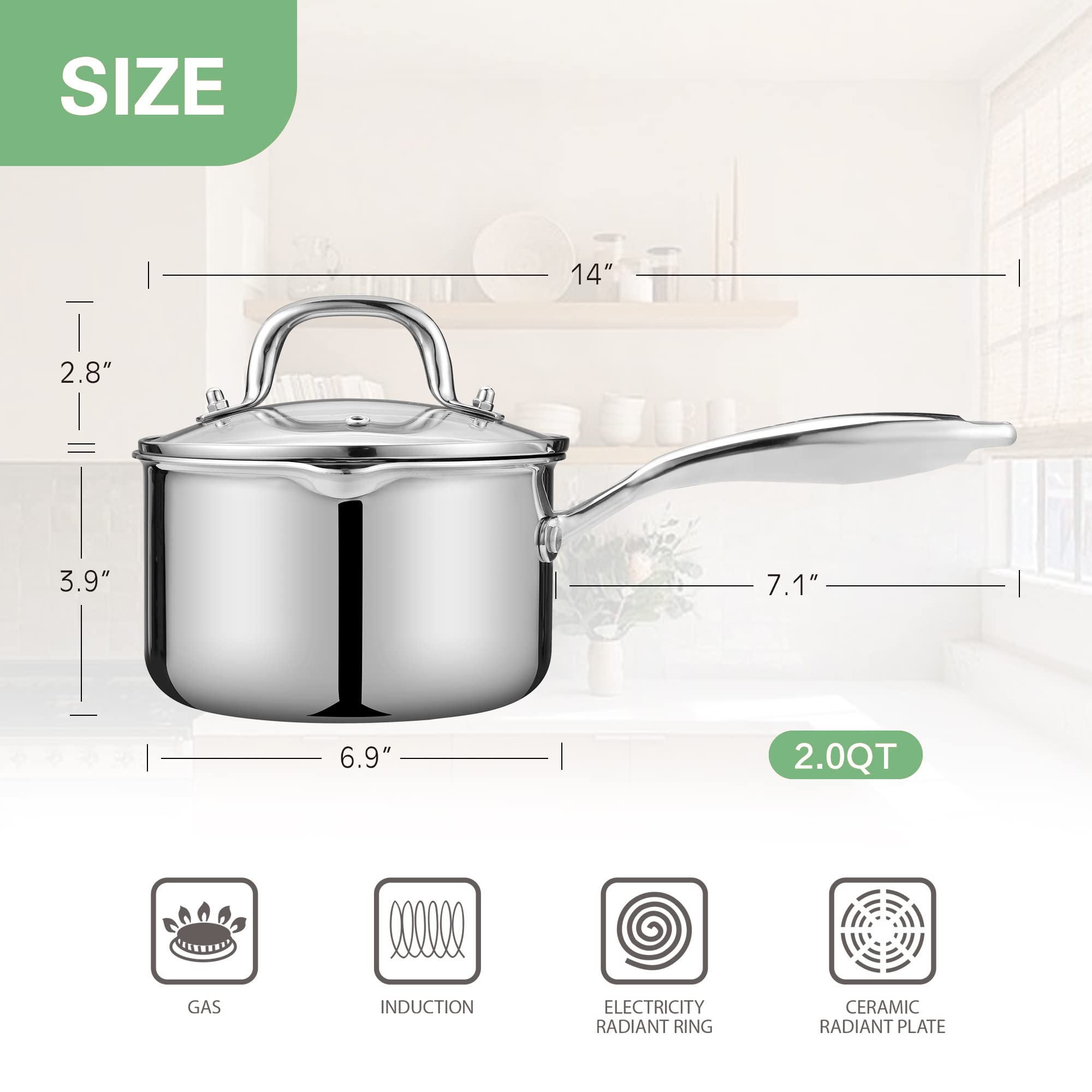 Fracoda olla apta para lavavajillas, limpieza rápida tras cocinar.