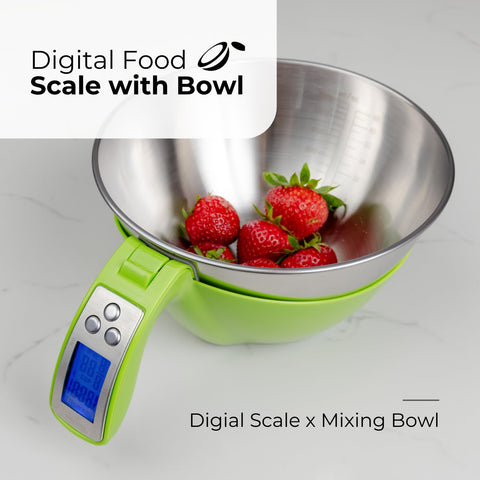 Fradel balanza con pantalla iluminada facilita lecturas rápidas durante la cocina.