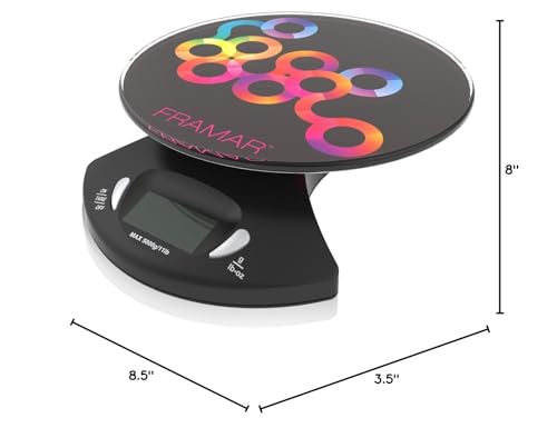 FRAMAR Escala de precisión para mezclas de color en cliente.